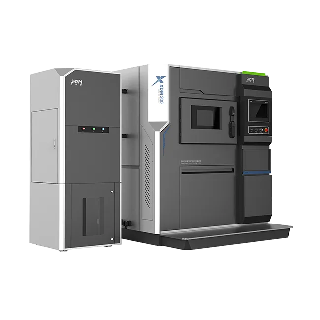 XDM 300 powder bed laser melting metal 3D printer.